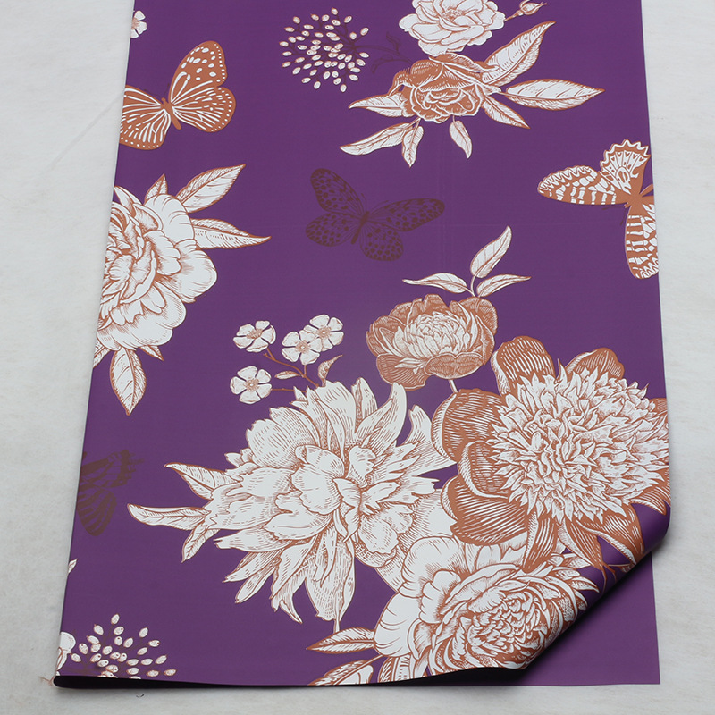 Flores de mariposa de flores de papel de embalaje de flores de oro de papel de embalaje de canasta abierta de papel de embalaje de película impermeable de flores materiales de ramo de flores