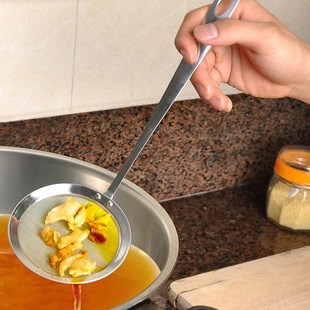 Full amount of free shipping stainless steel fine steel filtering oil leak filtrate net oil spoon hot pot hot pot soup soup coyrada coyble