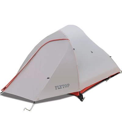 Feituo Tent Outdoor Nylon Silicone-Coated Double-Layer Aluminum Pole Rainproof Outdoor Camping Style Tent Single Pole Lightweight (Avtomobil dam çadırları)