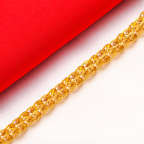 Brass gold-plated jewelry, gold store same style bracelet live broadcast, color-preserving phoenix tail bracelet, women's new model wholesale