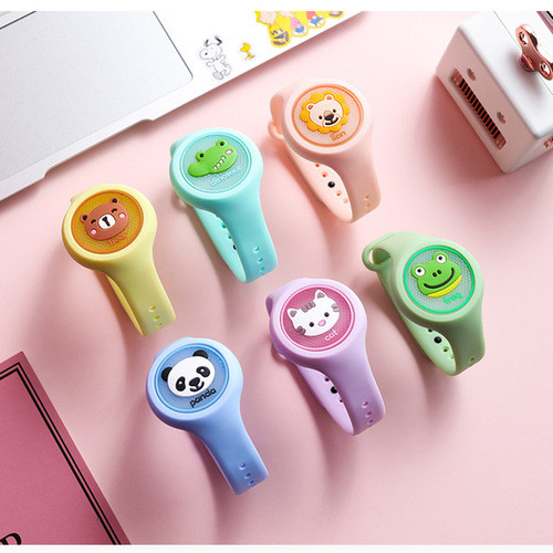 Matching Summer Glitter Mosquito-Repelling Bracelet Cartoon Shining Harmless Watch for Children's Gifts Factory Wholesale