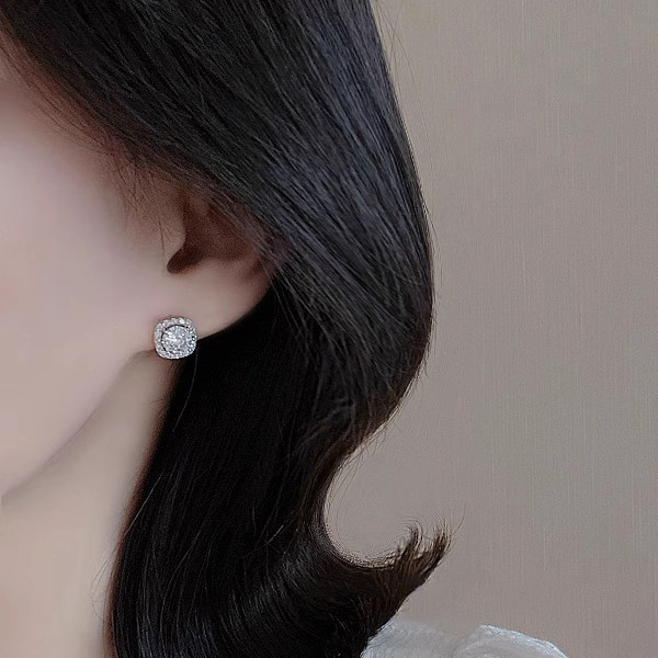 Pendientes de botón de circonita cúbica y perla, delicados y versátiles para el trabajo, los desplazamientos y el uso diario. Hipoalergénicos, resistentes al deslustre y duraderos._voghion.com
