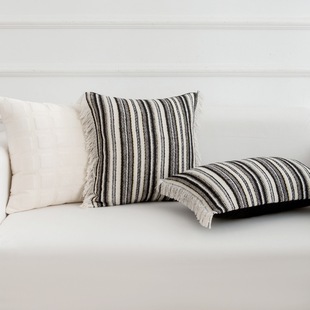 Light French Sofa Pillowcase Ins Style Small Chanel Style Living Room Decorative Flower Pillow Bedside Cushion Bed Waist Cushion