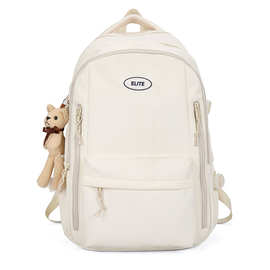 2024新款书包女初中高中大学生双肩包包减负护脊背包大容量电脑包