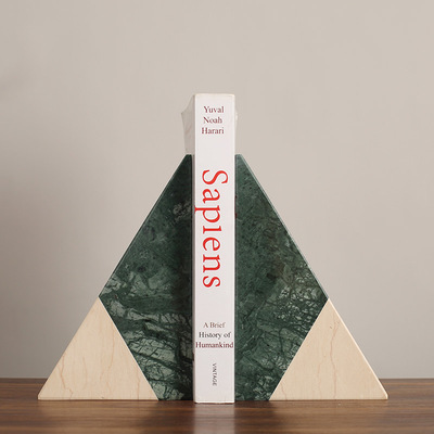 Light extravagance Northern Europe Marble bookends Geometry Bookend Book by modern Open Houses Study desktop ornament Decoration