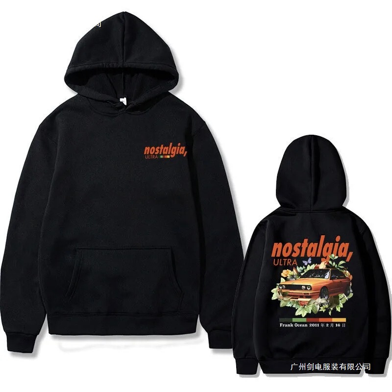 European Size Rapper Frank's Nostalgic Super Graphic Sweatshirt Ocean Oversized Men's Fashion Sweatshirt