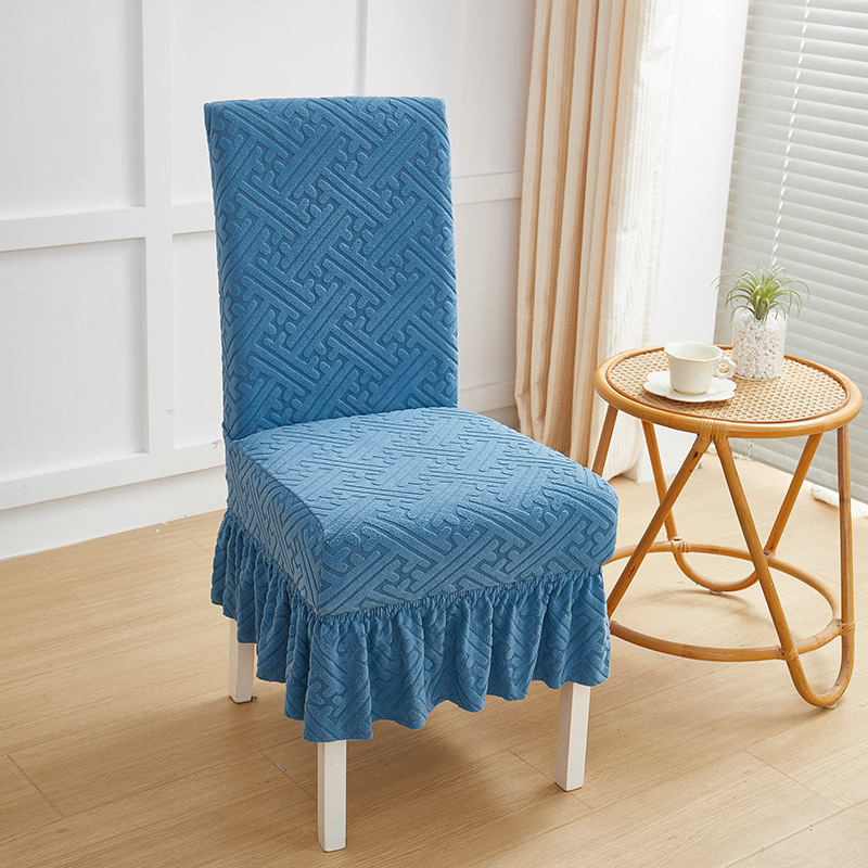 Cuadernas de asiento de asiento de comedor doméstico de cuatro estaciones cubierta de asiento todo incluido cubierta de asiento curva universal cubierta de protección de mesa elástica