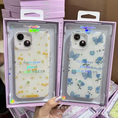 Chunyu グリッター IMD iPhone16PRO 携帯電話ケース Apple 15 漫画美しい 14 小さな新鮮な保護カバー