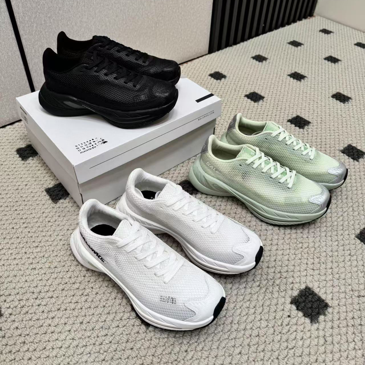 Ding Version M6 Co-Branded Sports Shoes Women's Thick-Soled 2025 Summer New Men's and Women's Same Style Mesh Breathable Lightweight Running Shoes