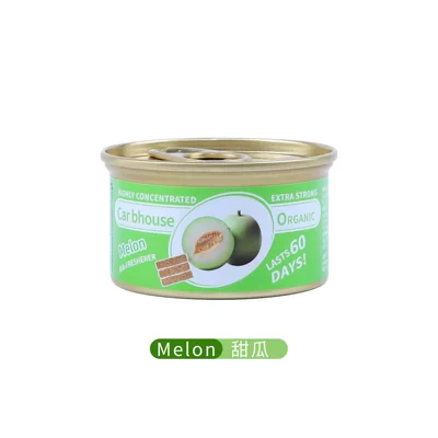 Car Deodorizing Fiber Air Fresh, Car Perfume Aromatherapy - melon-melon-with-lid