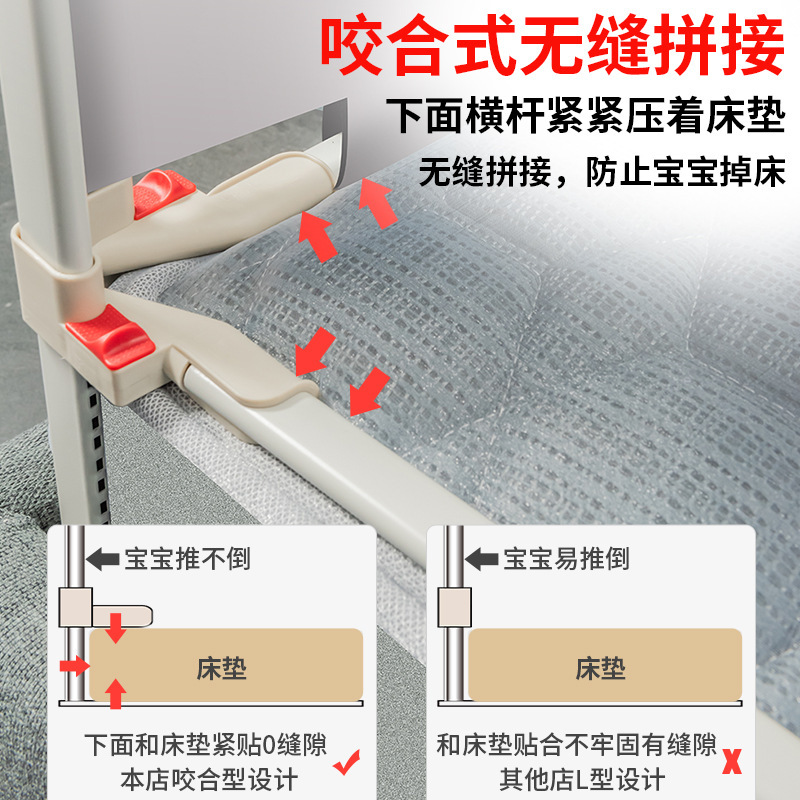 Barandilla de cama anti-caída para bebés y niños cerca de la cama del bebé deflector de cama anti-caída para niños cerca de la cama