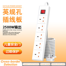亚马逊3脚美规专用排插带线安全门插排办公2米智能插座制定拖线板