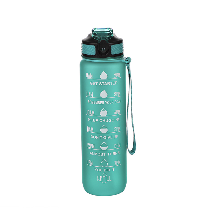 Cross-border Deportes hervidor de agua de plástico taza de gran capacidad de rebote cubierta de paja SK Amazon PC regalo caliente Espacio Taza