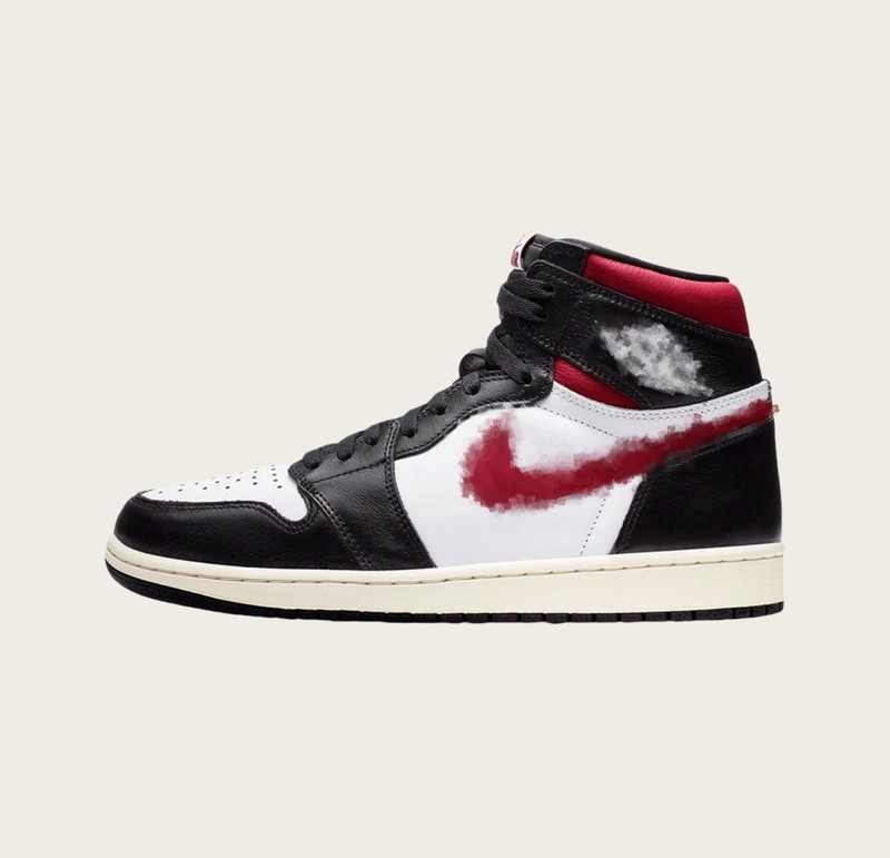 莆田靴クロスボーダー新AJ1ハイトップ外国貿易黒と赤のモカスモークグレー共同ブランドスポーツとレジャーシューズ男性と女性用|undefined
