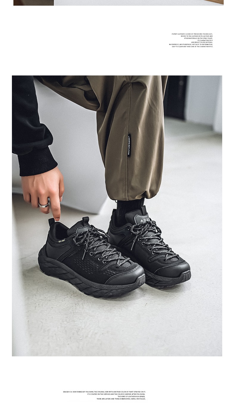 ShoeGlobe Frühjahr 2025 Neue Arbeitsschuhe für Herren: Rutschfest, abriebfest, mit dicker Sohle – ideal für Outdoor-Aktivitäten wie Wandern und andere Sportarten._voghion.com