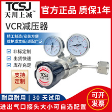 不锈钢高纯气体减压阀半导体实验室减压器EP级BA母头VCR1/2减压表