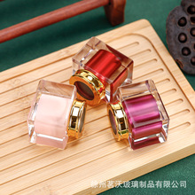15卡口瓶通用型现货香水瓶外罩 K胶透明电镀彩色方形亚克力异形盖