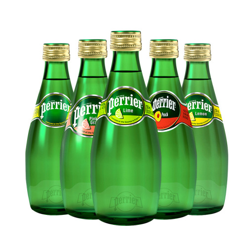 French imported Paris water sparkling soda 330ml*24 lime lemon flavor mineral water full case beverage wholesale