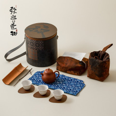 弥言紫砂壶一户三杯家用伴手礼功夫茶具套装创意高档礼盒整套茶具