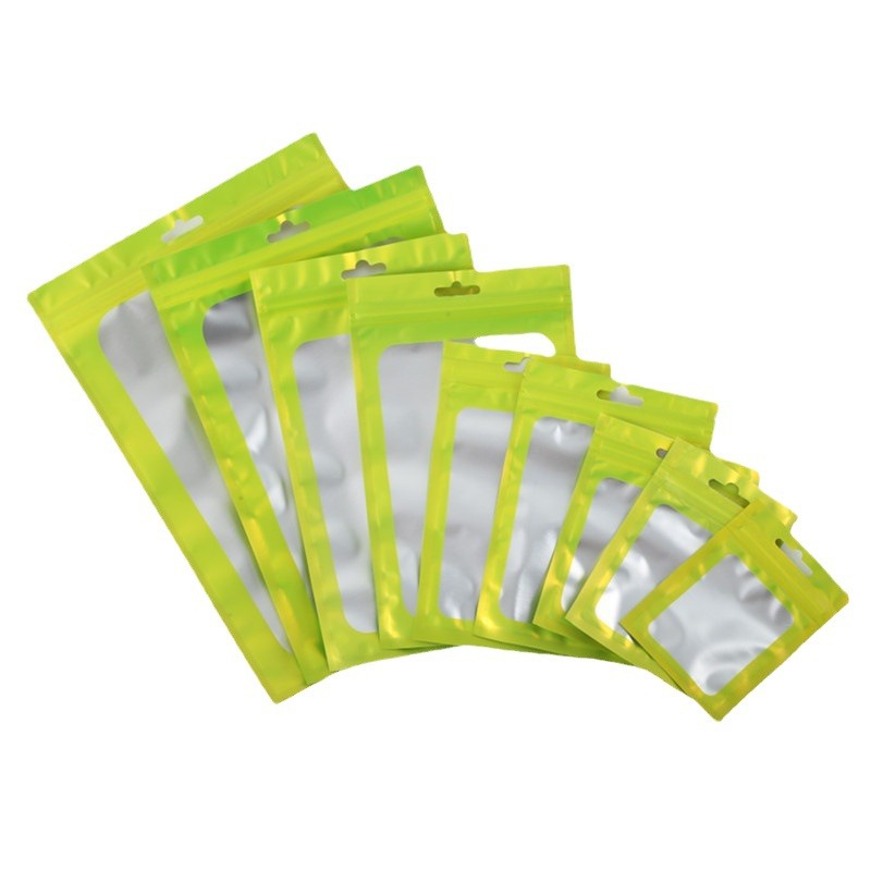 Bolso de la joyería de la cáscara del teléfono móvil bolsa de papel de aluminio Equipo de pesca bolsa de plástico color Yin y Yang bolsa de embalaje negro esmerilado ziplock bolsa al por mayor