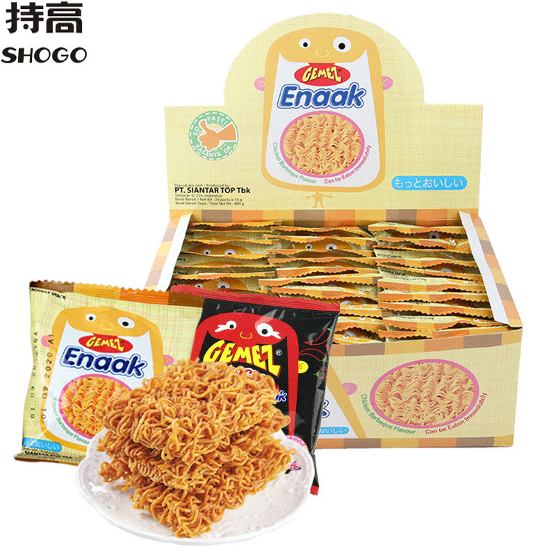 Indonesia imported GEMEZ chicken noodles crispy noodles snack noodles 16g spicy roast chicken flavor snack wholesale Indonesia imported GEMEZ chicken noodles crispy noodles snack noodles 16g spicy roast chicken flavor snack wholesale