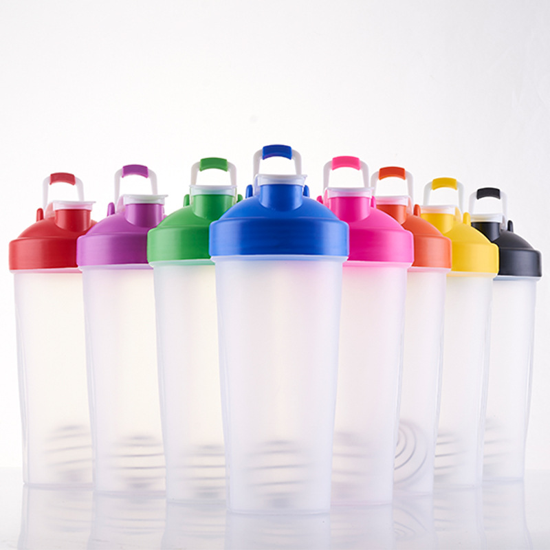 Factory 600ML Portable Shaker Cup Fitness Protein Shake Cup with Handle, Logo Printing Available