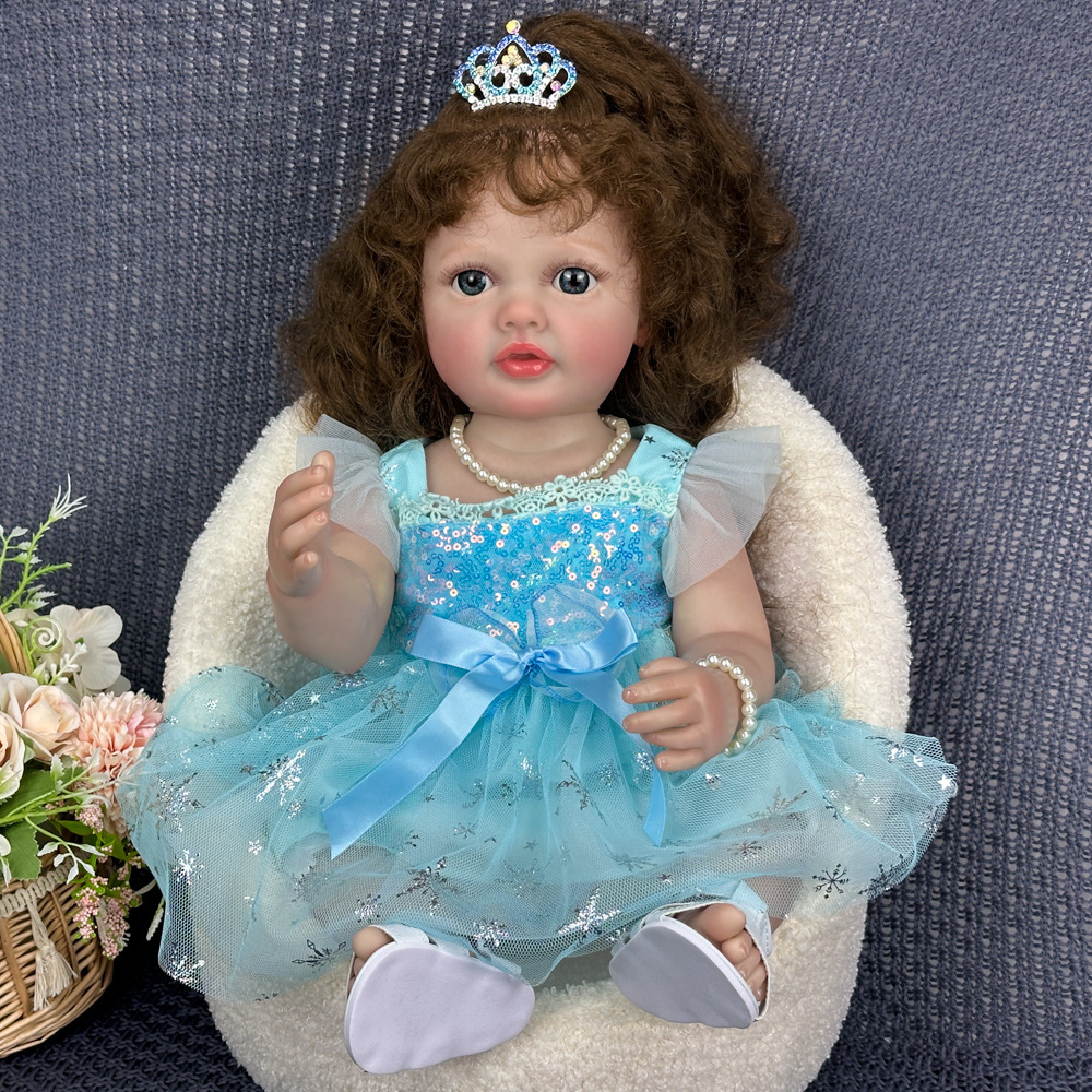 Juguetes para niñas, muñecas de simulación, muñecas para niños, muñecas de goma suave, muñecas pesadas al por mayor, ventas transfronterizas calientes