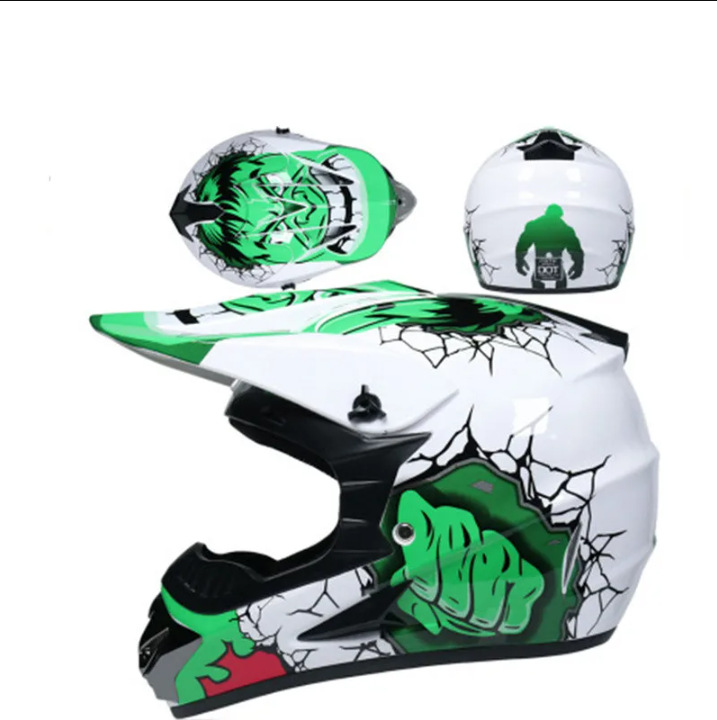 Motorcycle Helmet with Detachable Visor, Suitable for Off-Road Use, Mountain Biking, Unisex, Cross-Border Trade, Multiple Colors Available for Riding