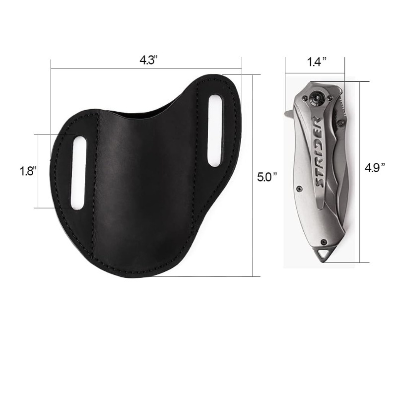 (2개) 미친 말 모방 가죽 아마존 뜨거운 판매 재고 EDC 전술 칼 세트 접는 칼 칼집 크로스 국경 야외 칼 세트