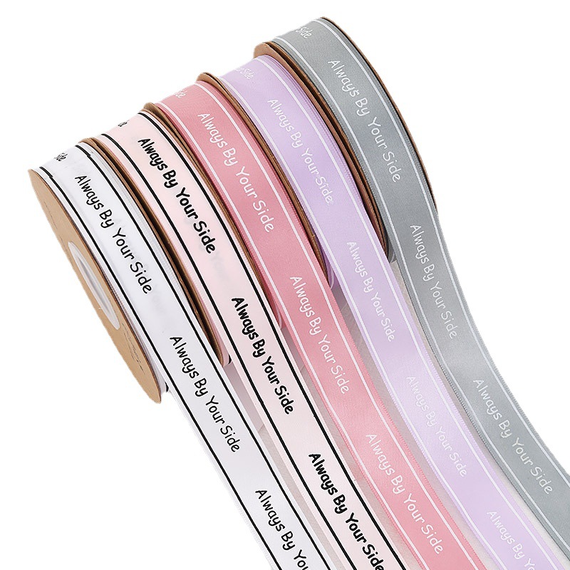 Cinta de embalaje de flores Cinta de impresión inglesa cinta de espera para hornear pastel cinta de embalaje floristería Accesorios Materiales