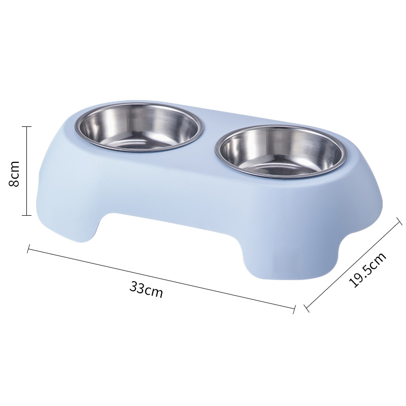 Tacos para perros de acero inoxidable para mascotas, doble tazón antideslizante, antifolque, tazón para perros, tazón para perros de gran capacidad, tazón para perros, platos para perros