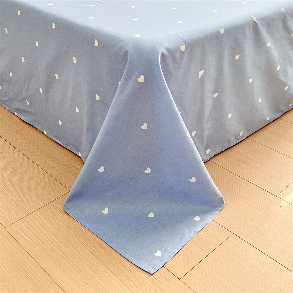 Algodón fresco no estático cuatro piezas de alta densidad ins viento dormitorio de estudiantes de dibujos animados cubierta de colcha de algodón A alto soporte de tres piezas