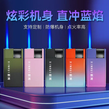 金属卡通防风打火机网红爆款磨砂喷火印字3DUV打印广告logo个性