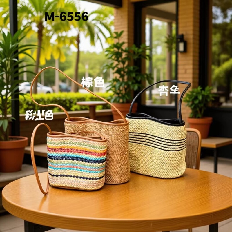 Raffia Woven Bag Large Capacity Crossbody Tote Shoulder Bag Travel 2026 Summer New Model