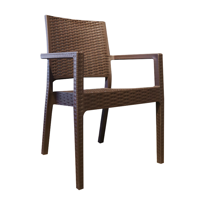 Exportación simple silla de comedor silla de plástico doméstica silla de bambú trenzada silla de descanso silla de balcón silla de lluvia al aire libre
