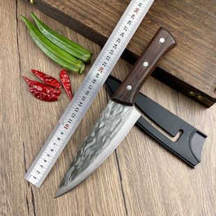 Cross-border Medium Hammer Chef's Knife Stainless Steel Household Meat Cleaver Slice Knife Cooking Chef Chopping Knife Split Knife