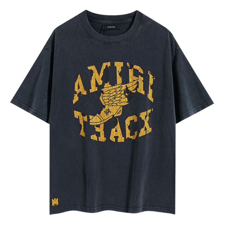 クロスボーダー AM1R1 新しい小さな天使鶴平和鳥数字文字ロゴカップル半袖 T シャツ在庫あり|undefined