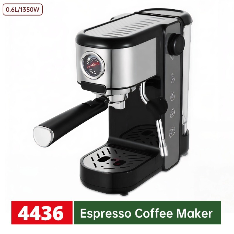 0.6L Smart Espresso Machine with Milk Frother for Home Use, Cappuccino Semi-Automatic Coffee Machine for Office 0.6L Smart Espresso Machine with Milk Frother for Home Use, Cappuccino Semi-Automatic Coffee Machine for Office