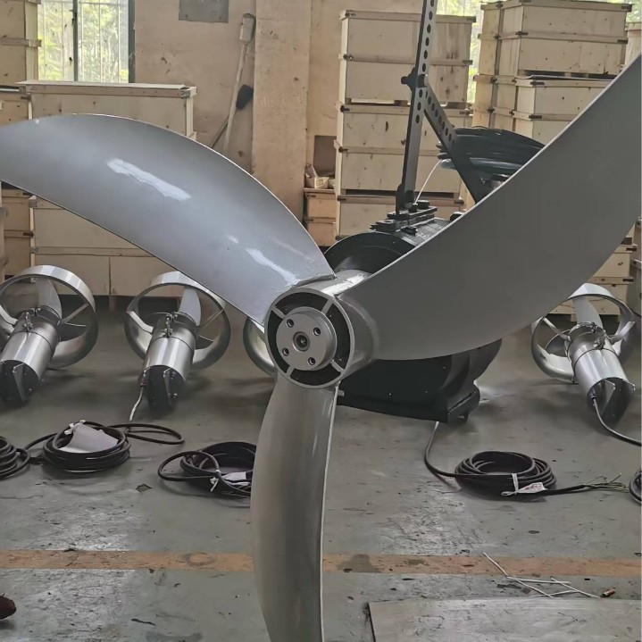 MBBR填料专用推流器定制潜水推流器低速潜水搅拌机氧化沟生产厂家