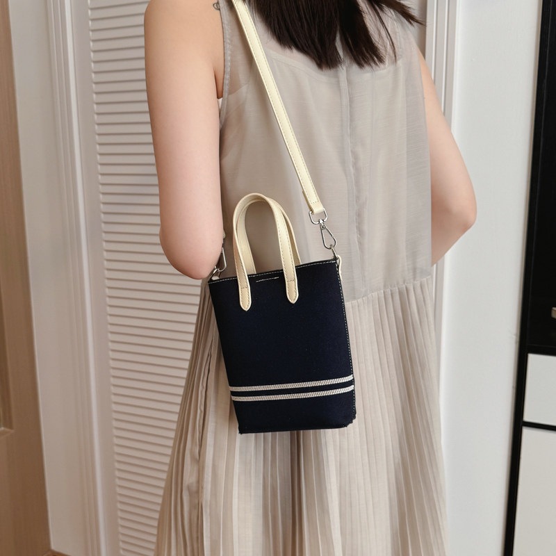 Bolso de cinturón, bolso a rayas, bolso de mujer, estilo coreano, nicho de moda, 2026 nuevo cubo de verano