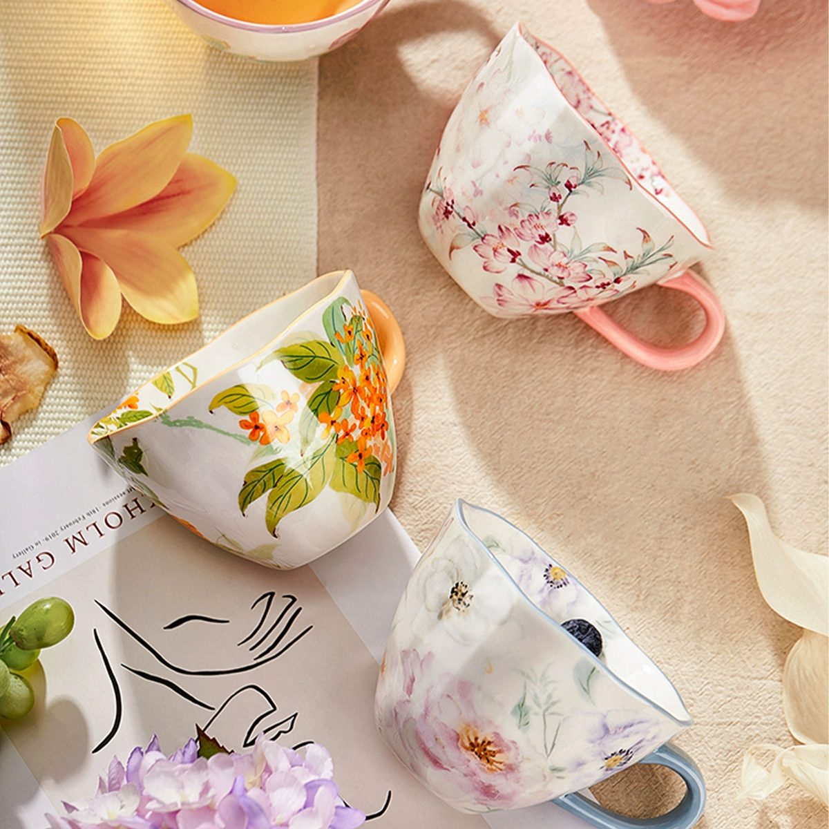 Пластиковая кружка EssenceCeramic Mark для девушек с ощущением воды, овсяная кружка для завтрака, офисная кофейная кружка, высокая краса, чай