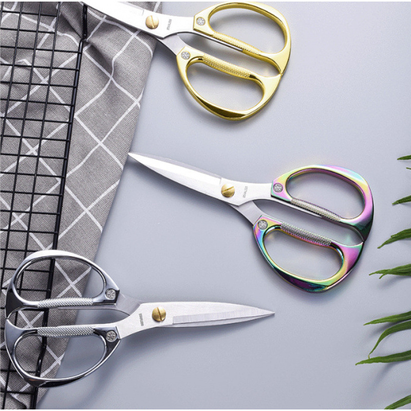 Tijeras para el hogar Tijeras de acero inoxidable para cortar la cinta Tijeras fuertes para bodas