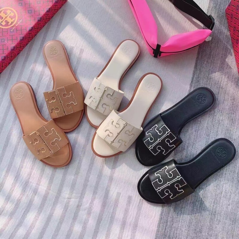 2024 TB Flat Casual Women's Sandals for Outer Wear Comfortable European and American Fashion All-match Beach Sandals 2024 TB Flat Casual Women's Sandals for Outer Wear Comfortable European and American Fashion All-match Beach Sandals