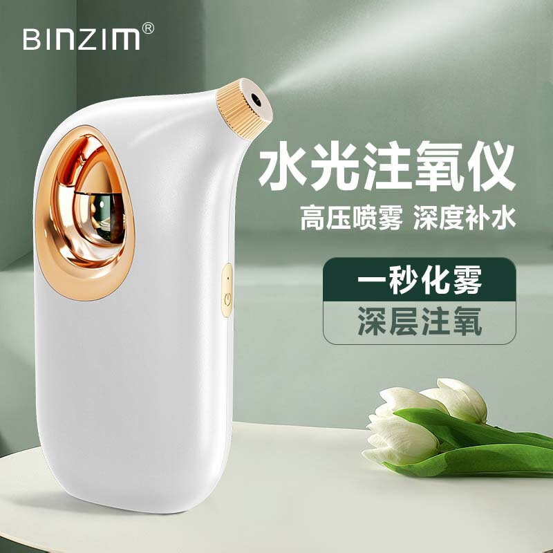 Bison 家庭用充電式酸素注入器ポータブル霧化水分補給スプレー顔の水光エッセンス導入装置|undefined