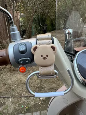 No-Drill Hook for Electric Other Electric Vehicle Accessories - special-for-airplane-handle-apricot-white-bear
