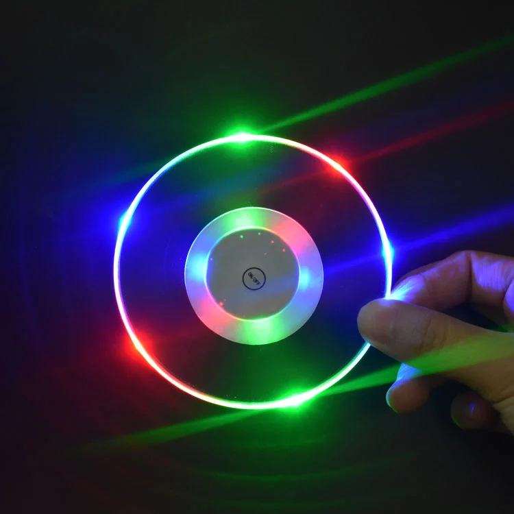 Acrílico colorido luminoso montaña transparente flash base barra de luz KTV cóctel LED antideslizante montaña