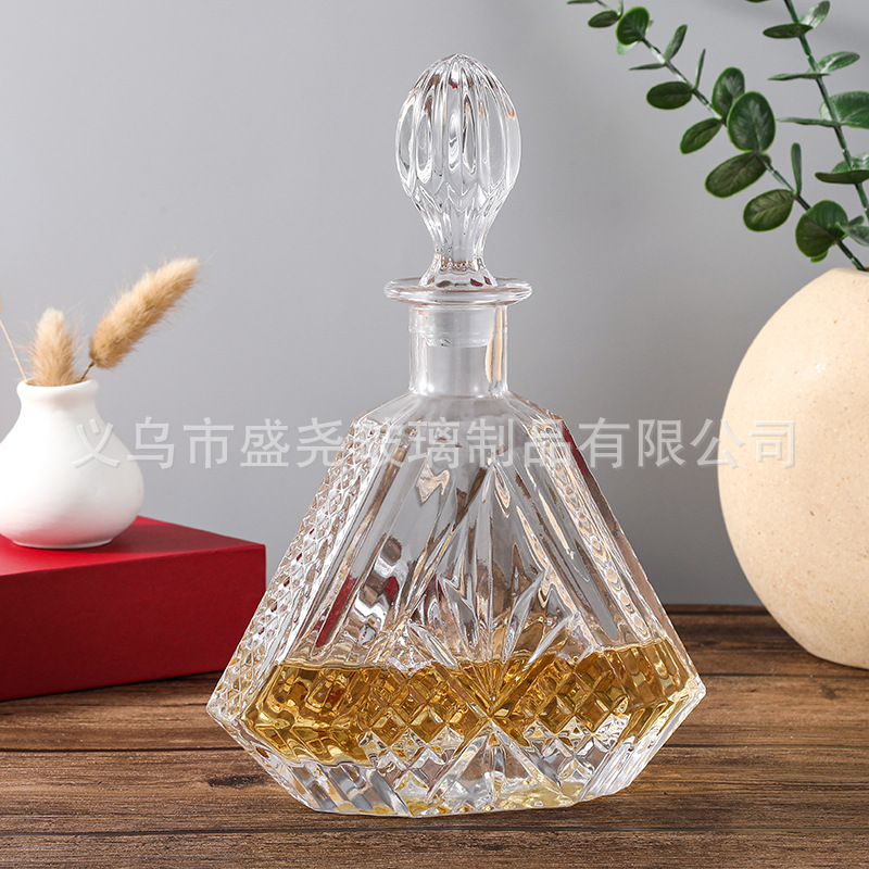 新款现货家用玻璃储酒器红酒醒酒器加厚玻璃酒樽外贸跨境玻璃瓶