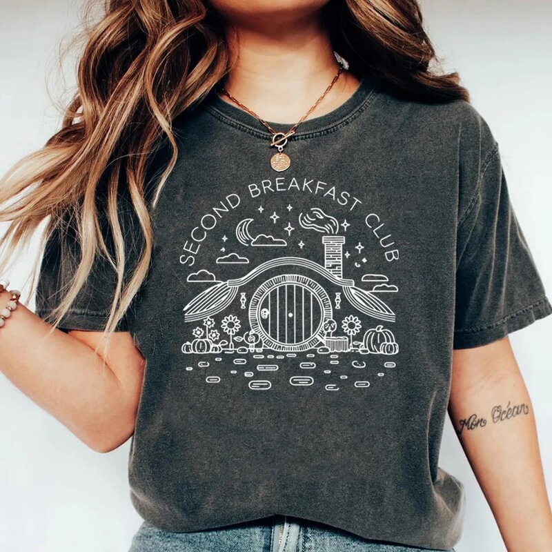 Interesting Second Breakfast Club T-Shirt, Tolkien County Harry Potter Shirt, Fantasy Book Lover T-Shirt Interesting Second Breakfast Club T-Shirt, Tolkien County Harry Potter Shirt, Fantasy Book Lover T-Shirt
