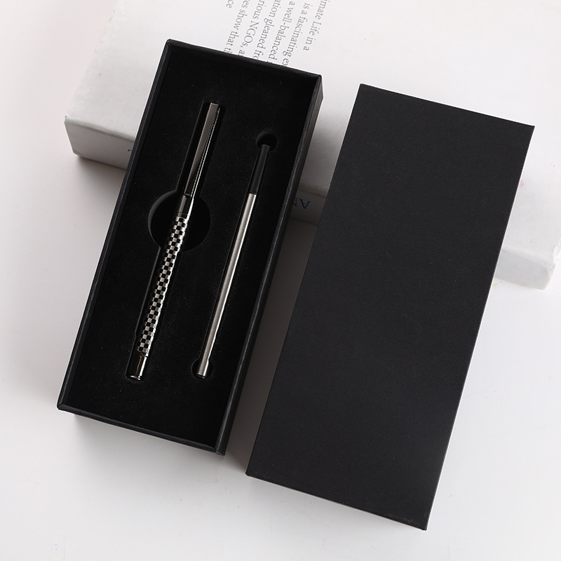 Juego de alta calidad rojo regalos de negocios metal bolígrafo de firma bolígrafo personalizado logotipo publicitario bolígrafo neutro