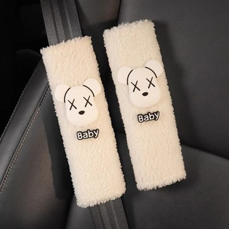 Funda Protectora de Felpa para Cinturón de Seguridad Felpa Decorativo